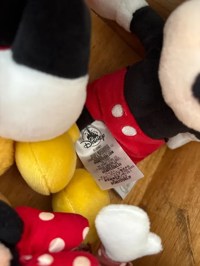 Lot peluches Mickey Minnie - photo numéro 2