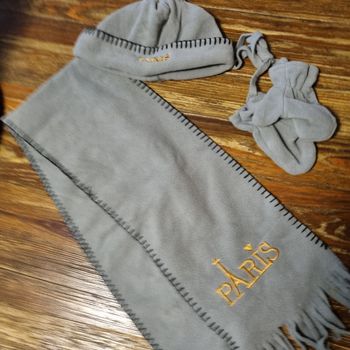 ensemble bonnet écharpe moufles 🎁 neuf