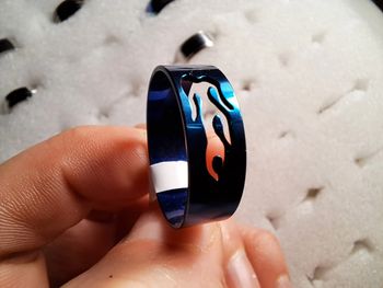 Bague acier inoxydable silhouette