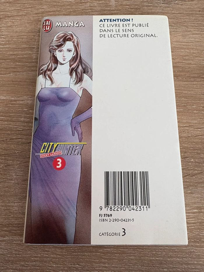 Manga City hunter tome 3 édition j’ai lu - photo numéro 2