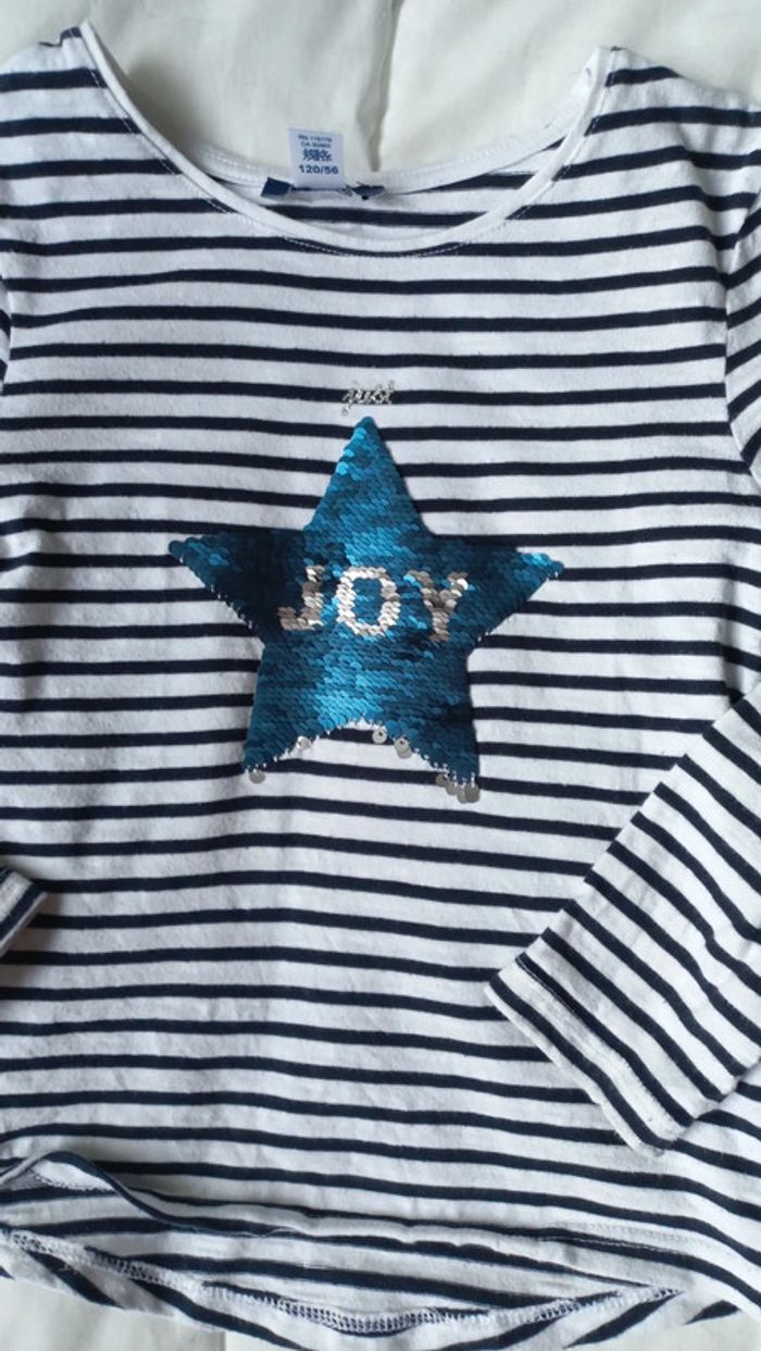 T-shirt marinière okaïdi t6 - photo numéro 2