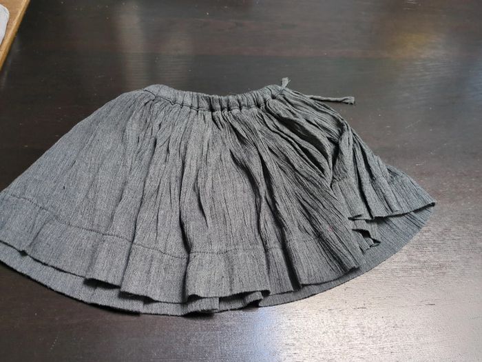 Jupe fille grise, 6 ans, tarantela élégante chic