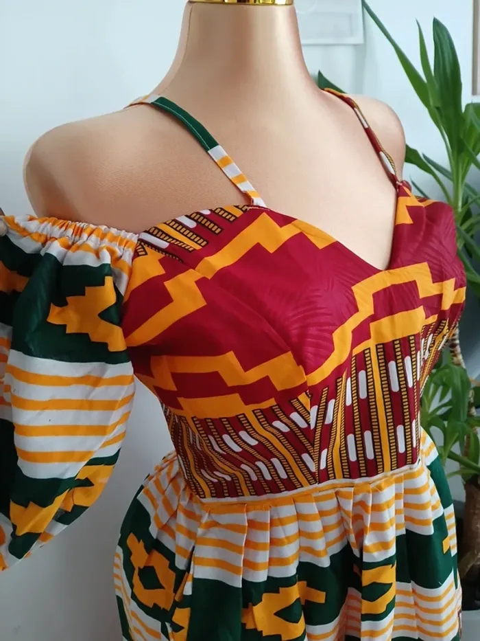 Longue robe d'été à motifs Taille M🌿💝 - photo numéro 3