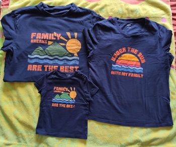 Lot tee-shirt famille