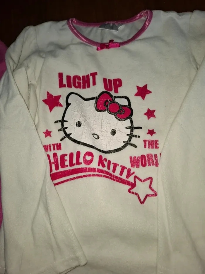 Pyjama en velours 8 ans Hello Kitty - photo numéro 2