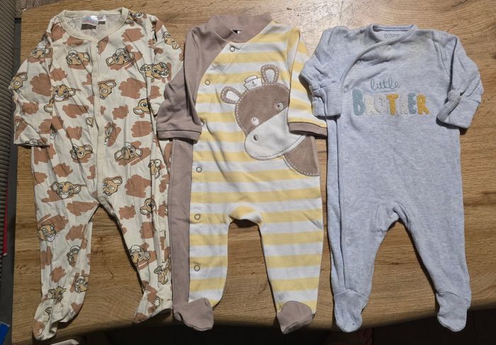 Lot 3 pyjamas bébé 3 mois