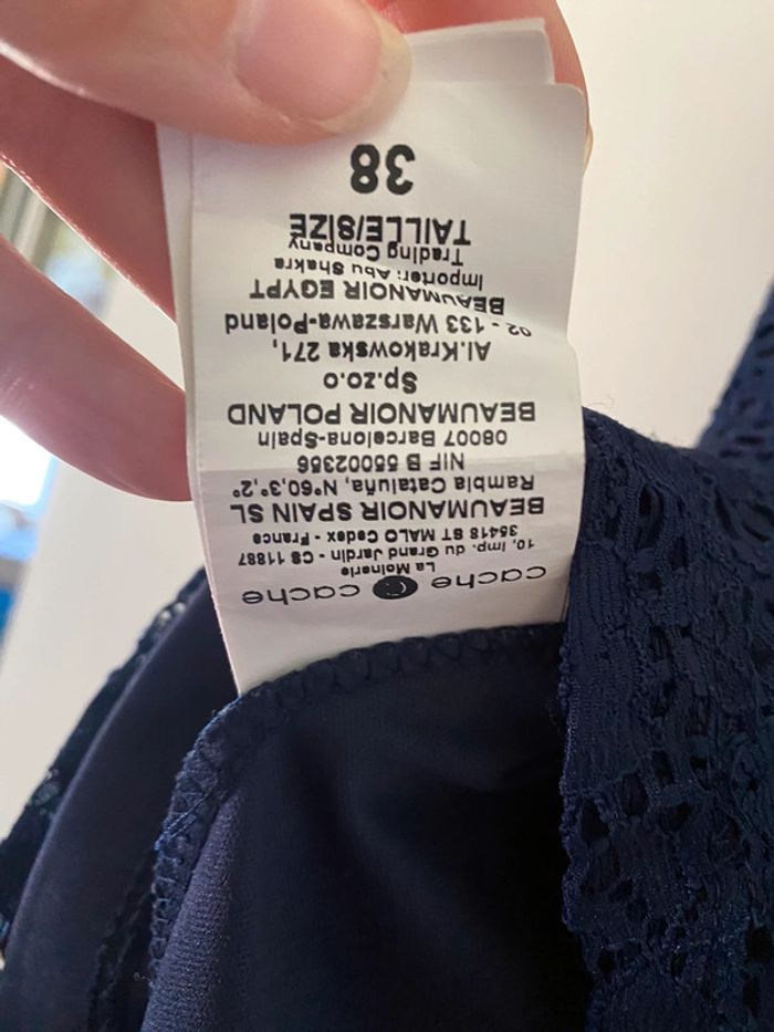 Robe bustier à dentelles Cache Cache Taille 38 - photo numéro 4