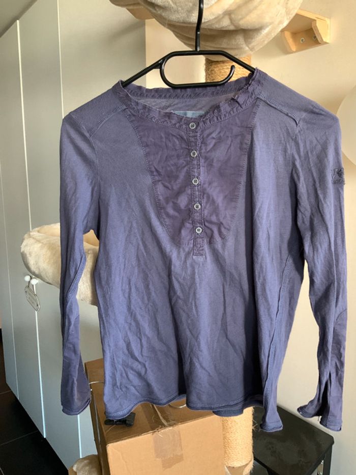 Haut manches longues lilas Zadig et Voltaire 10-12 ans état satisfaisant