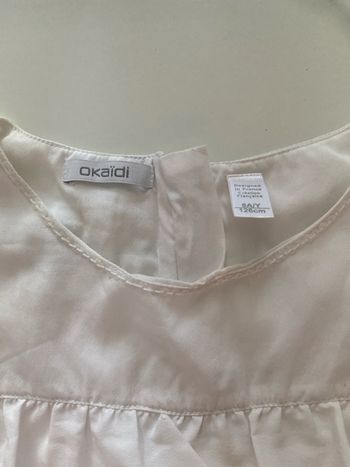 Robe blanche kiabi