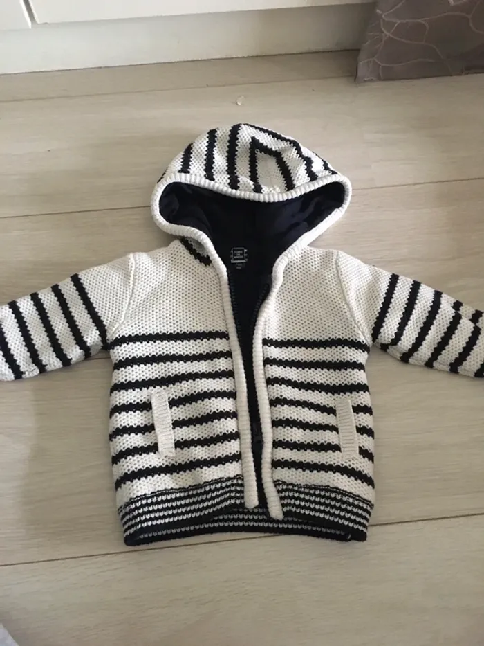 Gros gilet / veste terre de marins 9 mois