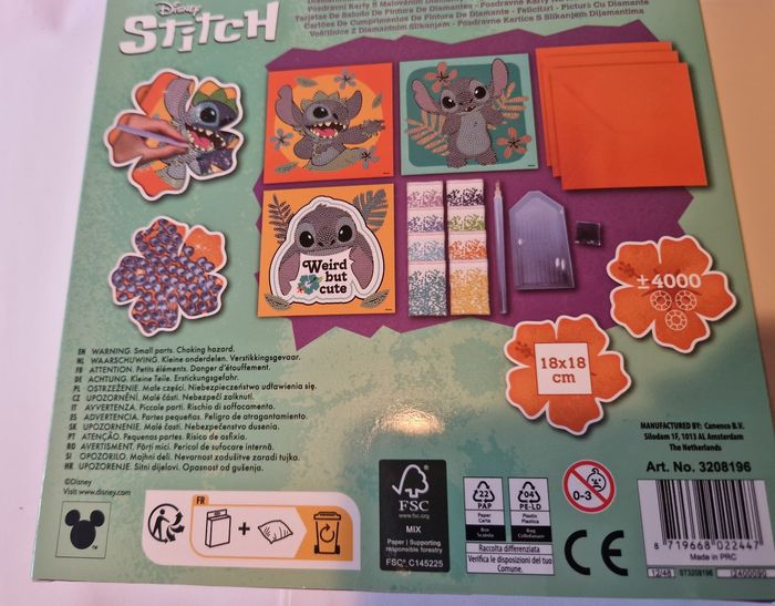 Cartes de vœux Diamond painting Stitch - photo numéro 2