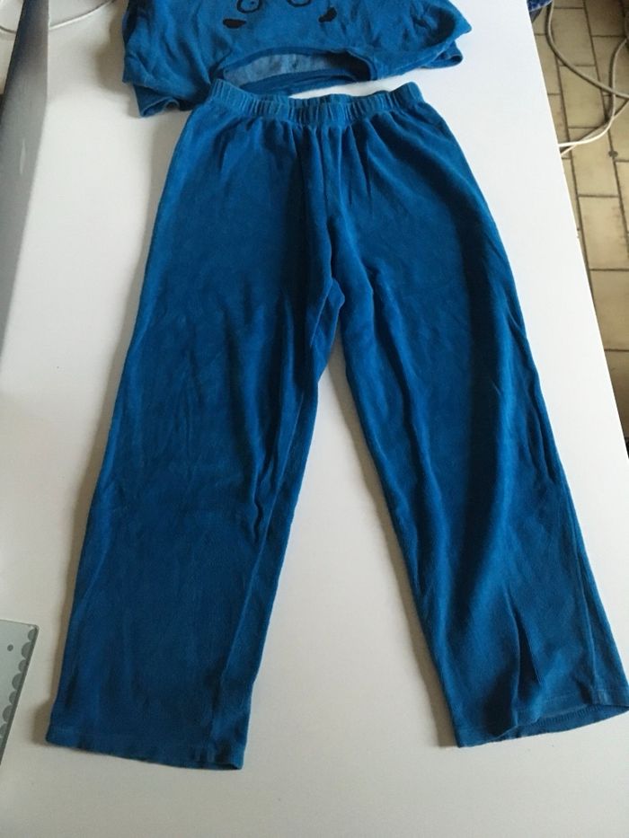 Pyjama Hiver deux pièces SATISFAISANT pour garçon taille 7/8 ans couleur bleu - photo numéro 10