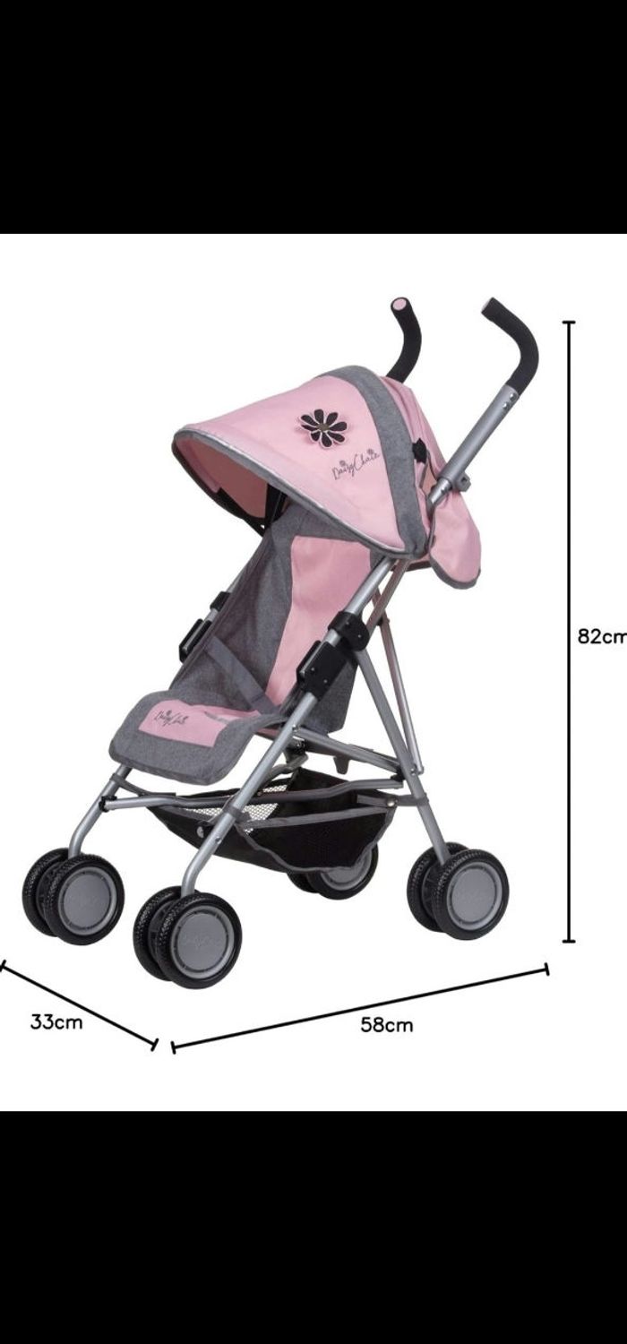 Poussette pour poupées Zipp Max - Recommandé pour Les Enfants de 4 à 9 Ans. (Classic Pink)
