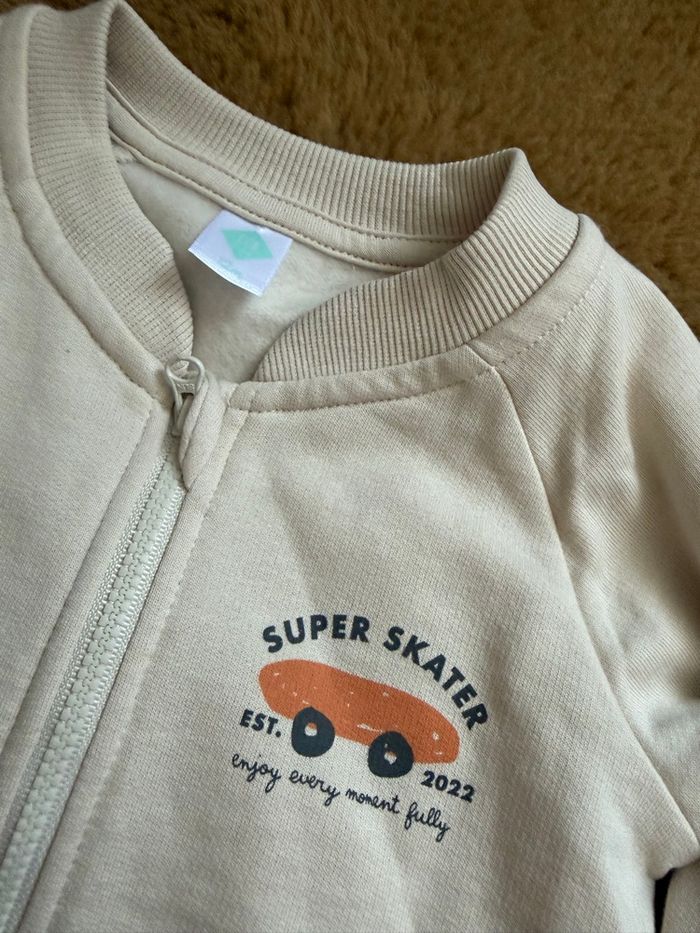 Gilet beige crocodile/skate TEX t.12m - photo numéro 2