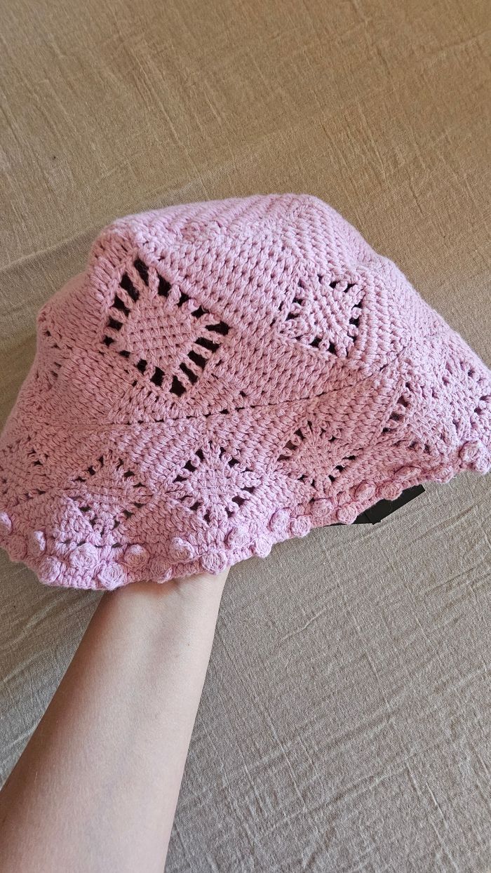 Bob en crochet rose parme Maje - photo numéro 3