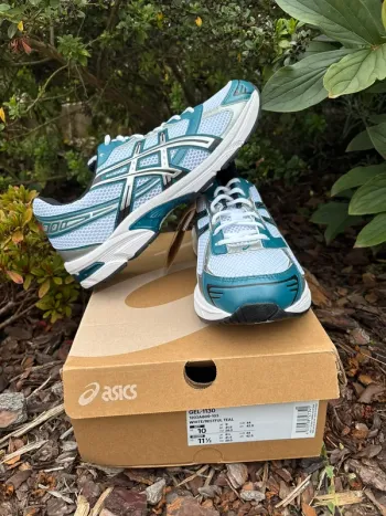 Asics gel 1130 White restful teal