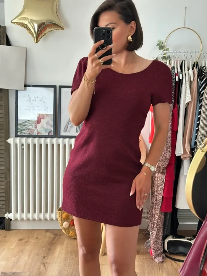 Robe The Kooples lie de vin taille 38