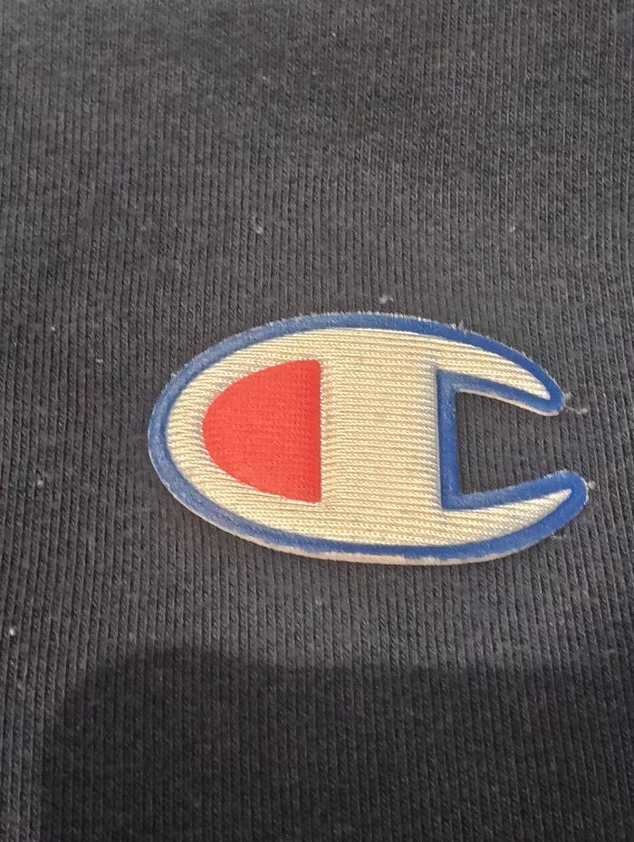 Sweat à capuche Champion color block bleu jaune – taille M - photo numéro 7