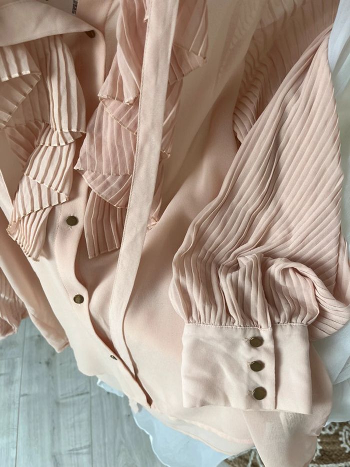 Chemise Rose poudré neuf Zara - photo numéro 7
