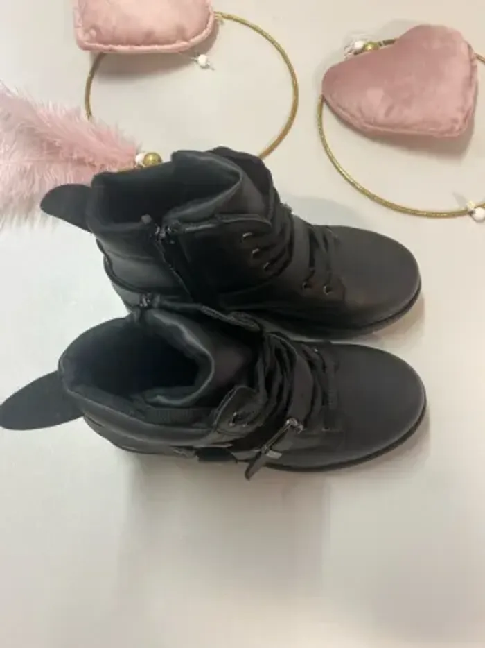 Bottines fille - neuf - noire - Defacto - Taille 34 - photo numéro 2