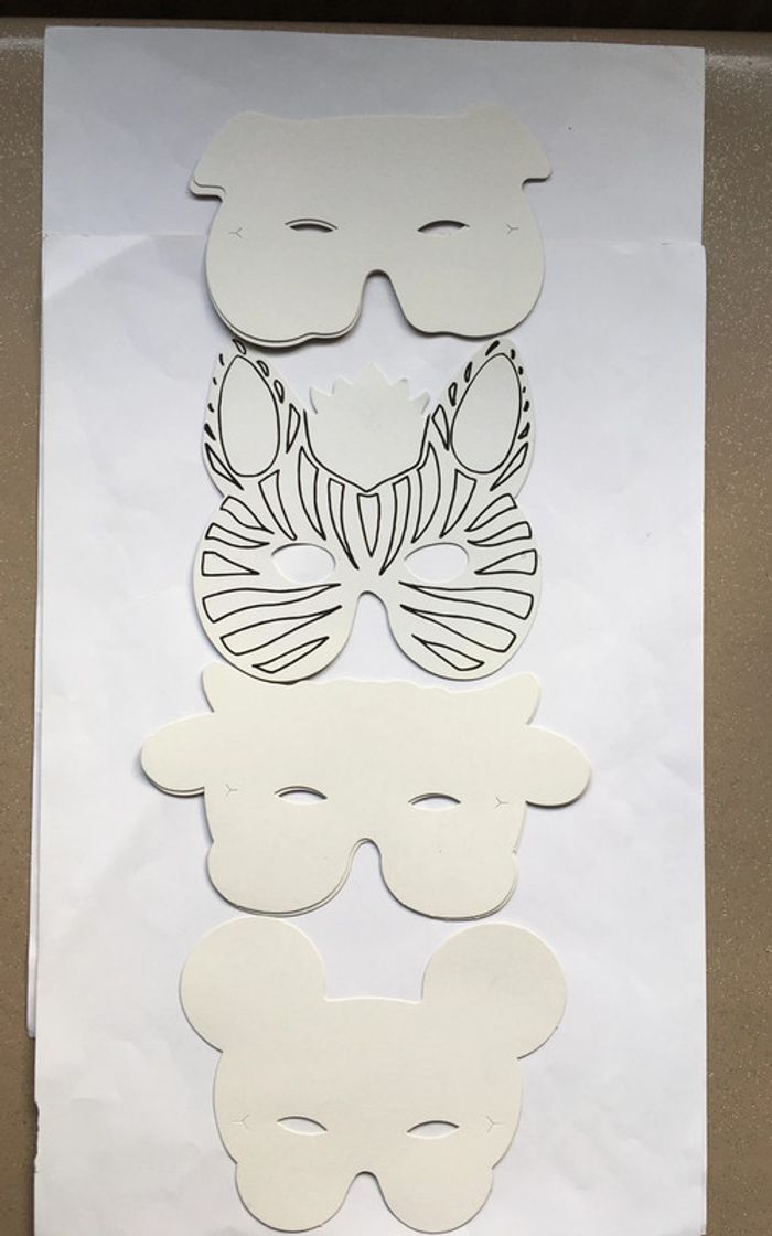 Masques à colorier ou à peindre - photo numéro 3
