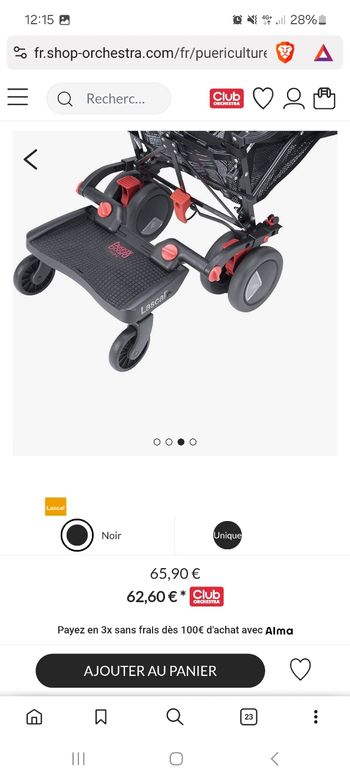 Buggybord lascal