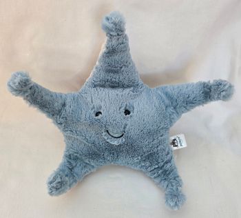 Doudou peluche Skye étoile de mer bleu ciel et beige - Jellycat