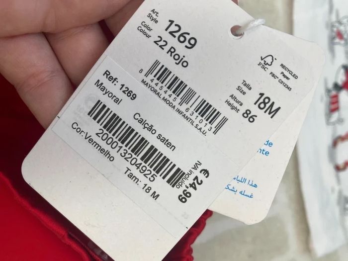 Ensemble Mayoral rouge et blanc - photo numéro 6