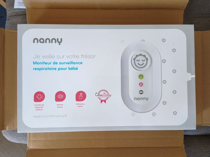 Matelas avec détecteur de respiration Nanny Care – parfait état