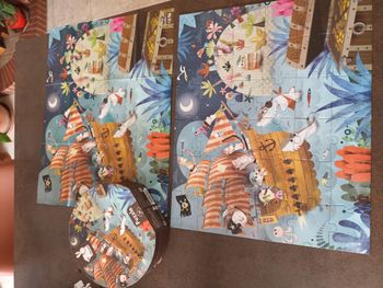 puzzle janod 50cm sur 40cm 36 pieces 4 ans 5ans 6ans 7ans garcon pirate bateau