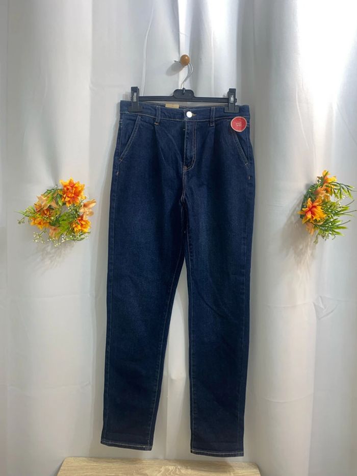 Jean bleu foncé slim taille haute ajustable Levi’s taille 14 ans neuf - n23m
