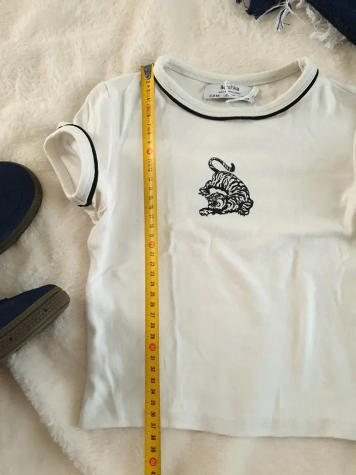 T-shirt court motif tigre 🐯 - photo numéro 4