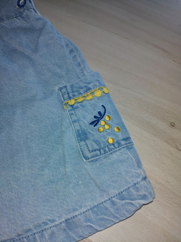 Robe en jean mots d'enfants 36 mois 3 ans - photo numéro 2