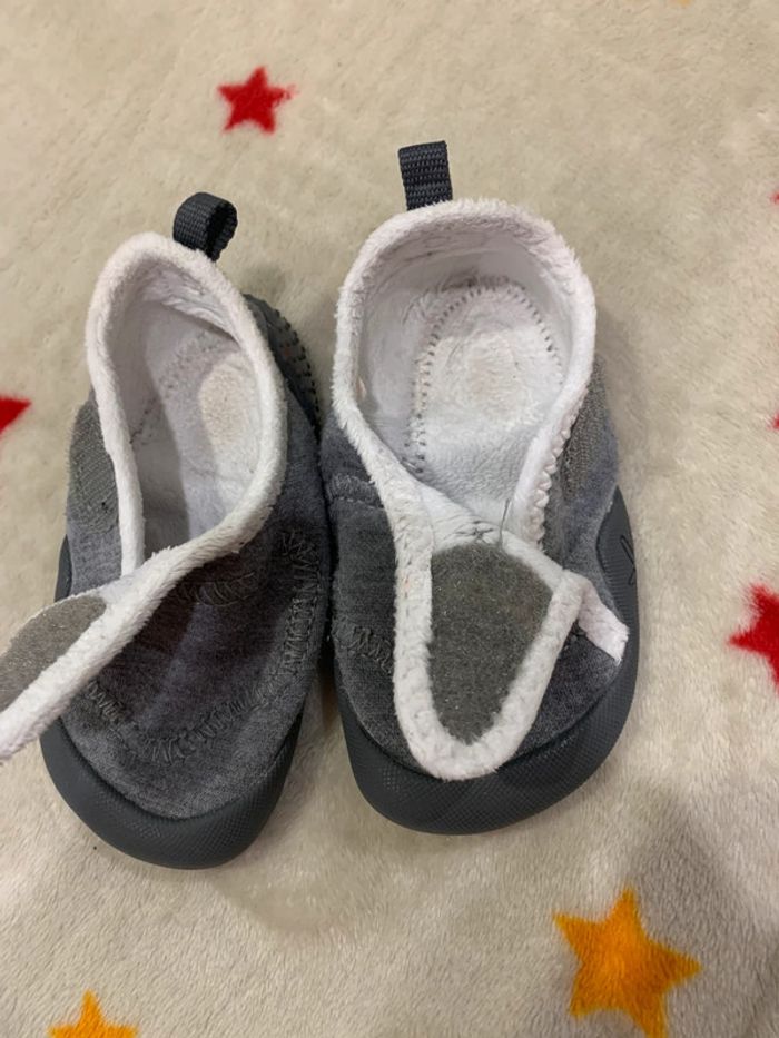 Chaussons de gym souples Mixte Décathlon Domyos Gris et Blanc T24 - photo numéro 2
