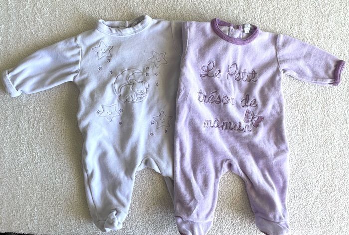 lot de 2 pyjamas 1 mois