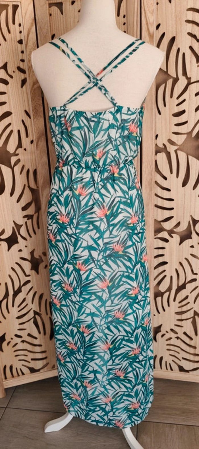 Robe imprimée fleurs façon cache coeur T 34 Kiabi - photo numéro 6