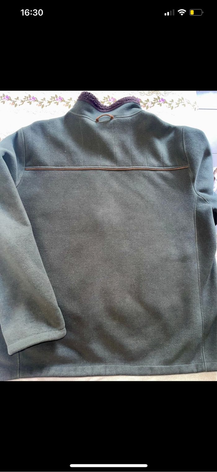 Veste homme Aigle XXL vert gris intérieur polaire - photo numéro 3