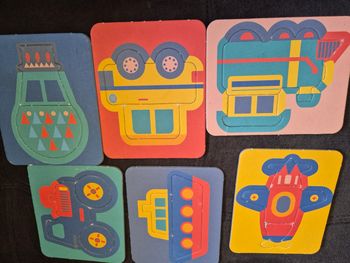 Puzzles véhicules 2 et 3 pièces