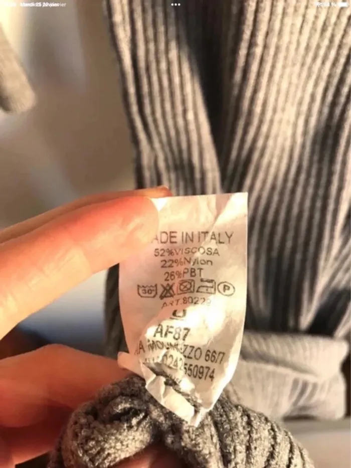 Robe pull grise en maille très douce neuve jamais portée - photo numéro 11