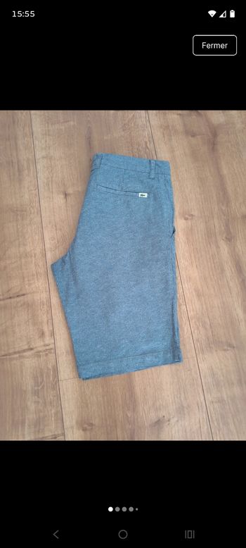 Short Lacoste Slim Fit Bleu Chiné - Taille 40 (FR) - excellent état