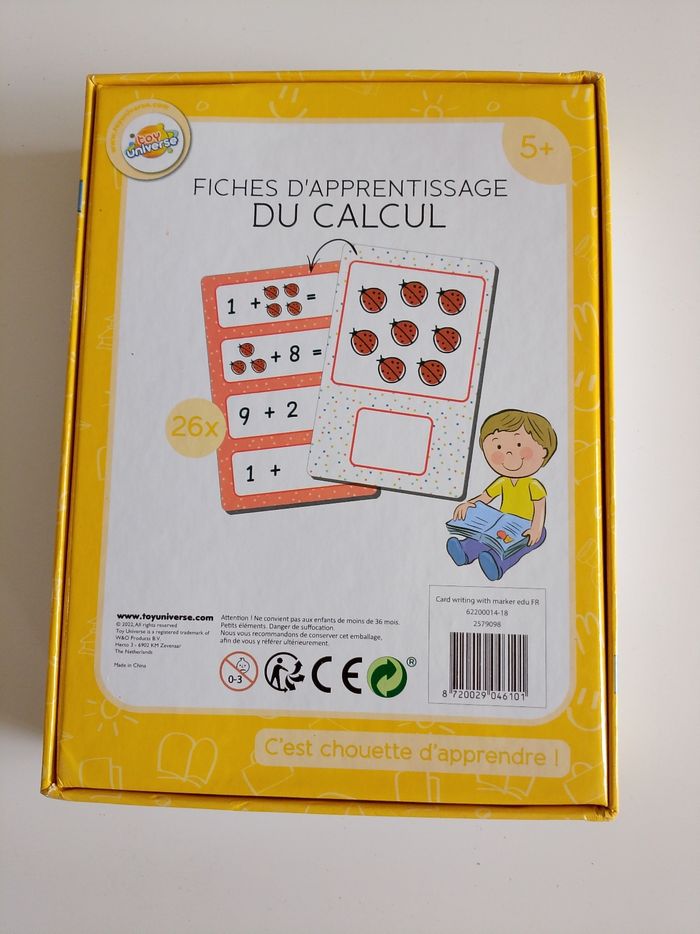 Fiches d'apprentissage du calcul toy universe complet - photo numéro 2