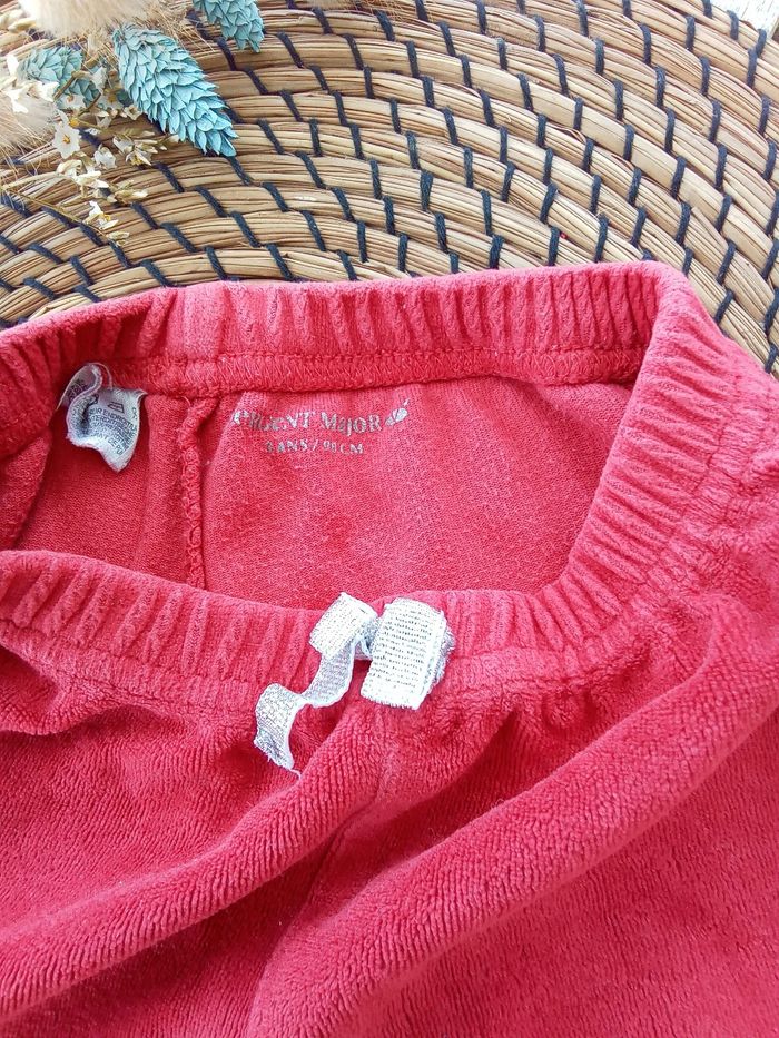 Pyjama 2 pièces velours rouge thème Noël Sergent Major taille 3 ans - photo numéro 7