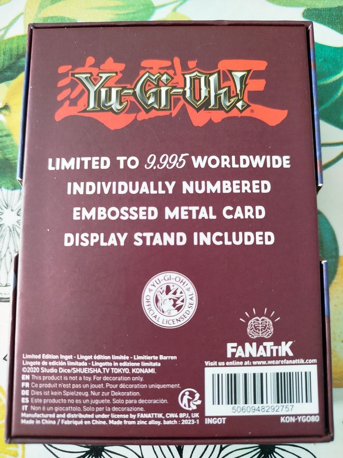 Yu Gi Oh Carte métal collector Gandora le Dragon de la Destruction - photo numéro 4