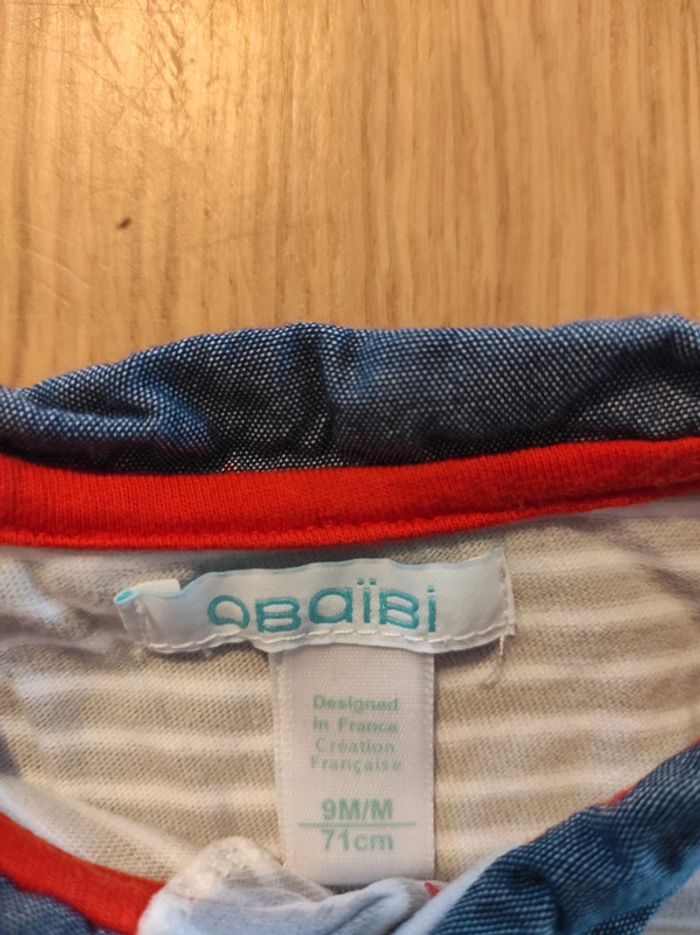 Pyjama en coton Obaïbi 9 mois - photo numéro 3