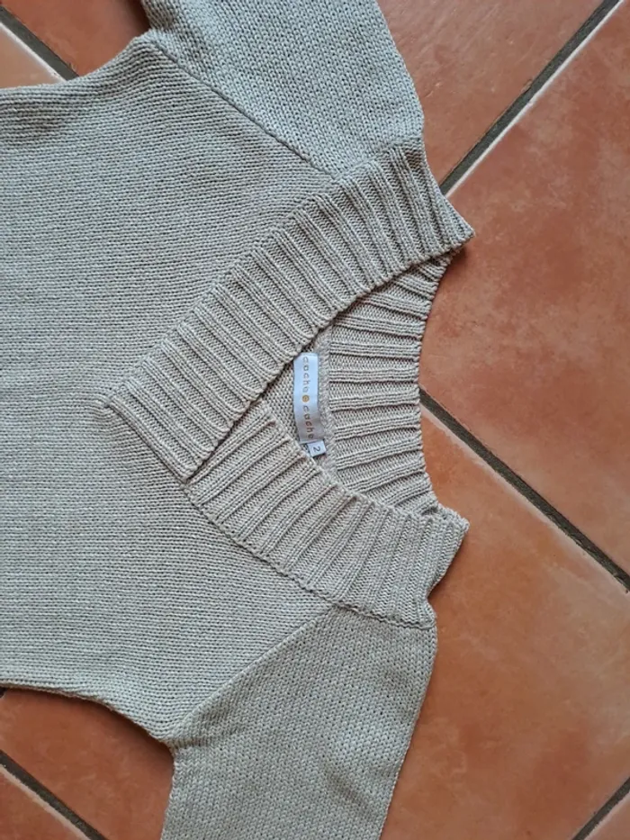 Pull crème - photo numéro 2