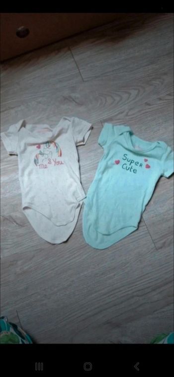 Lot de bodys manches courtes In Extenso 86cm 👻