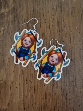 Boucles d'oreilles chucky