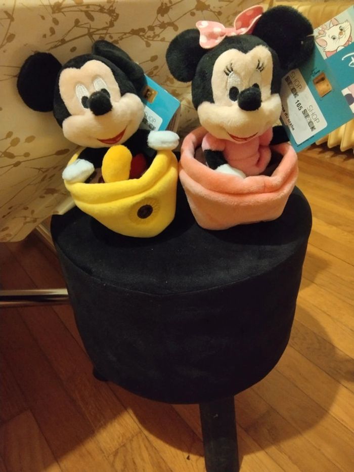 Minnie et mickey, licence. Disney.