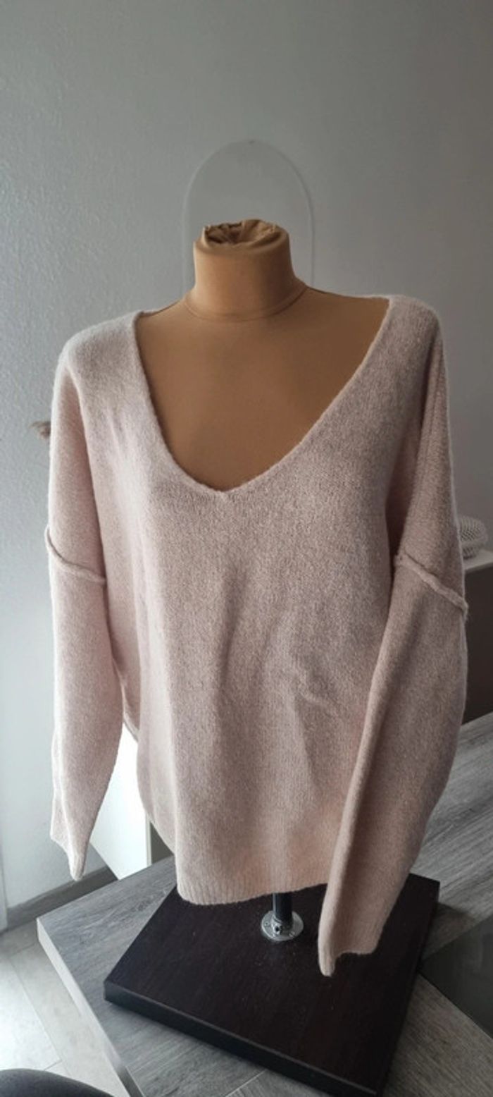 Pull Col V en laine - Esqualo