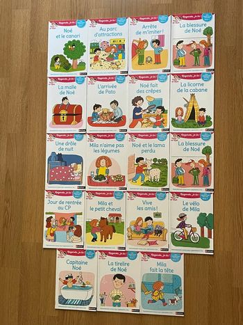 19 livres apprentissage lecture Regarde je lis avec Mila et Noé CP niveau 1